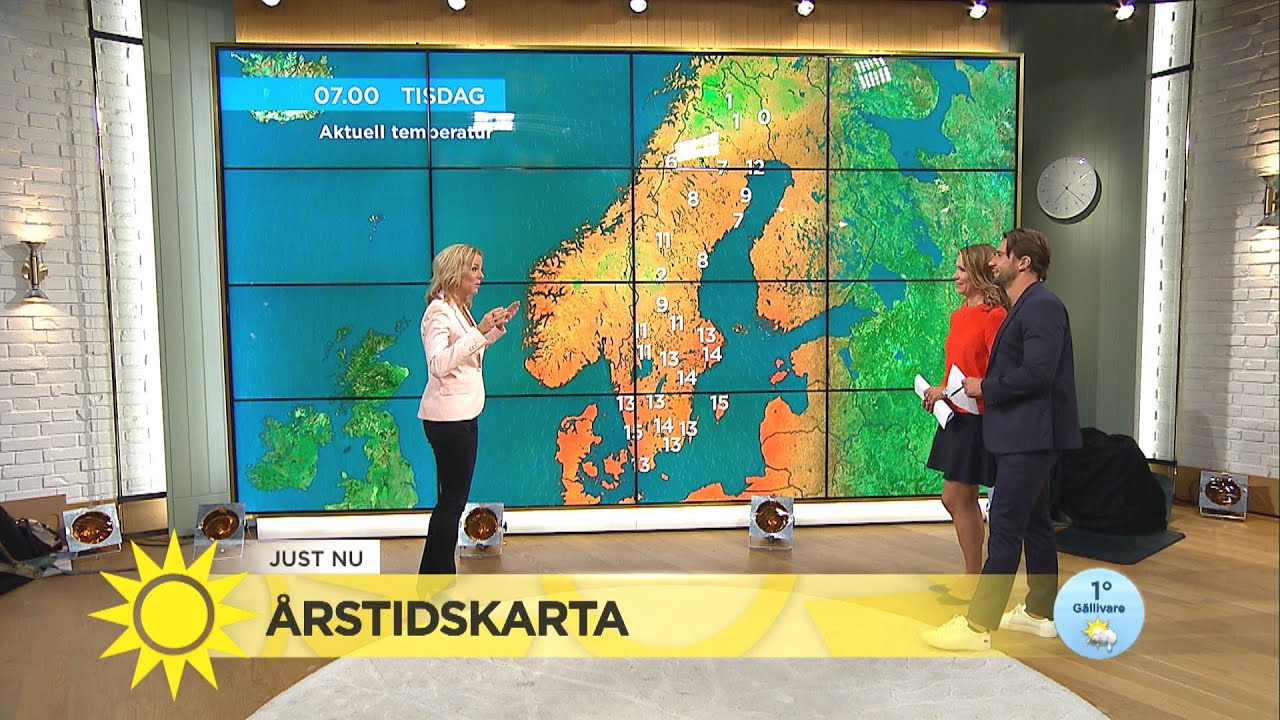 Sommarvädret lider mot sitt slut -  hit har hösten redan kommit - Nyhetsmorgon (TV4)