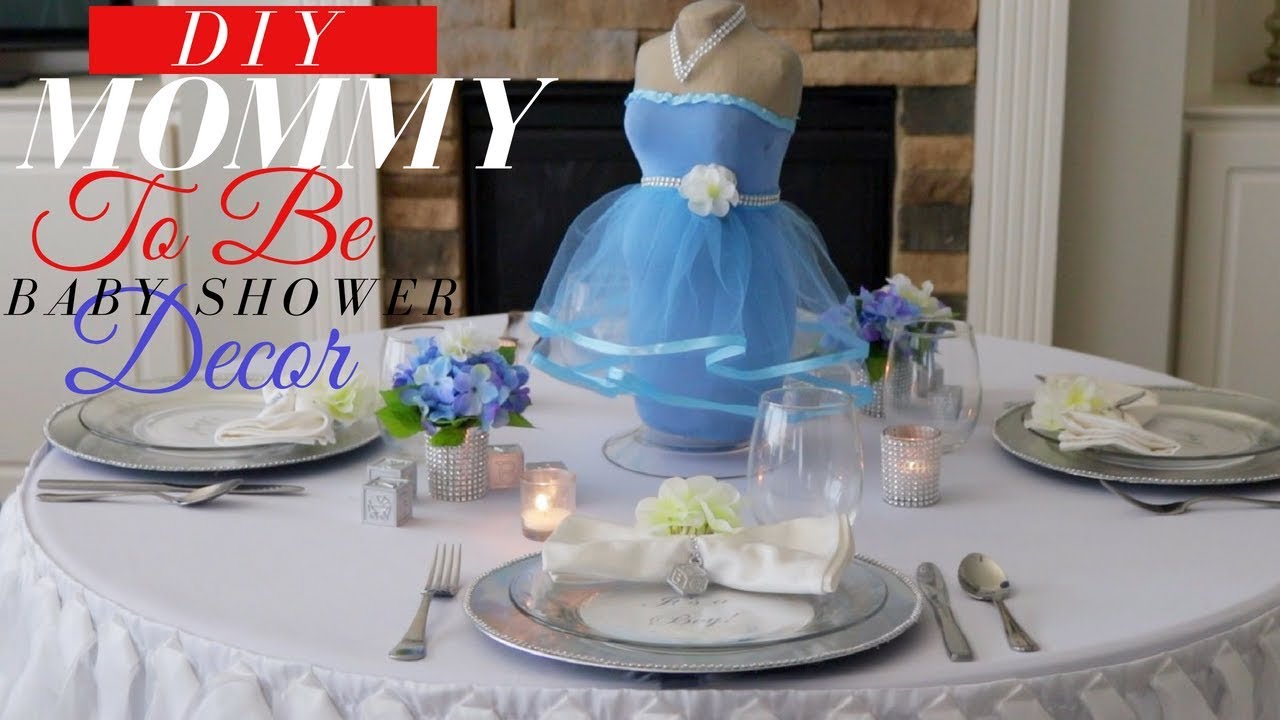 Mommy To Be Baby Shower Centerpiece | DIY Baby Shower Decoration Ideas