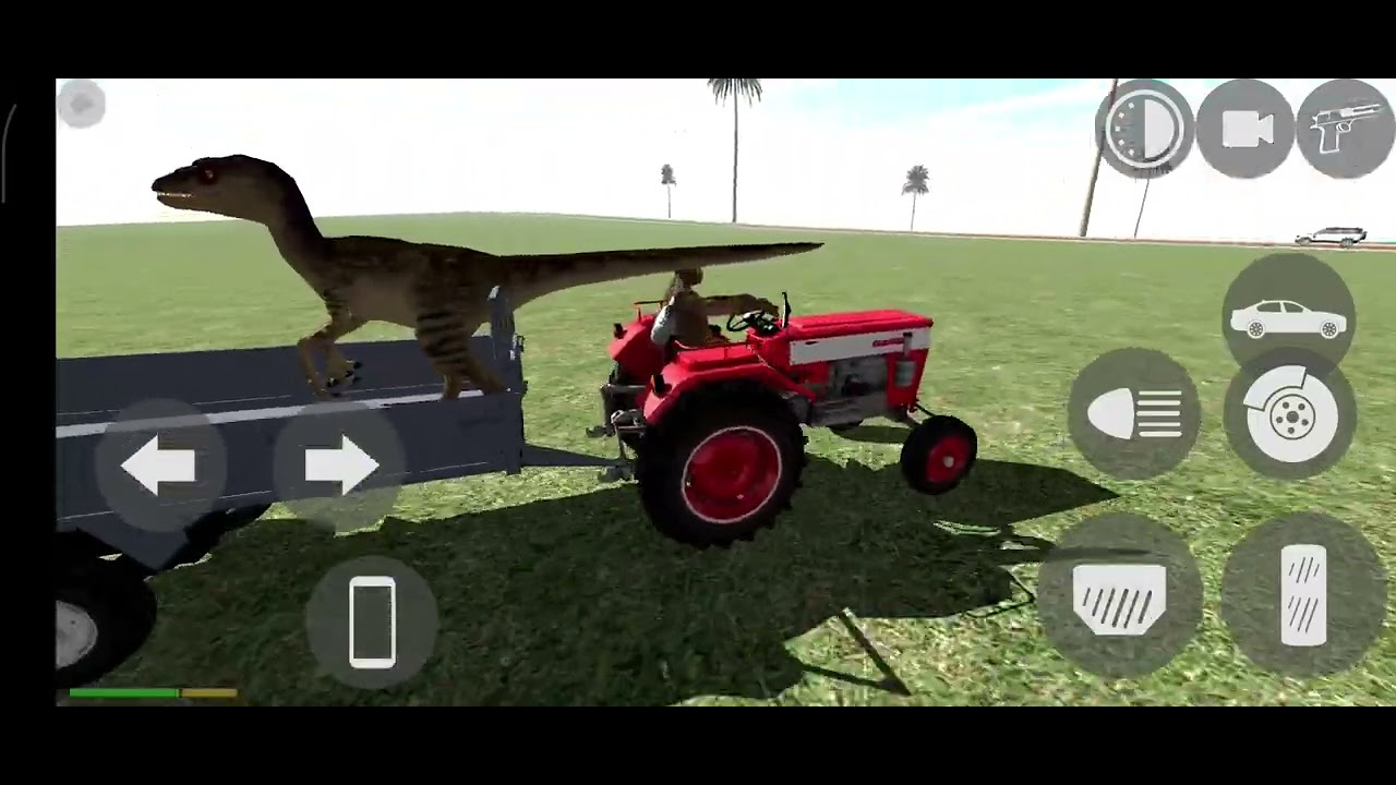 Dinosaur tractor Indian bike driving 3D game stunt man
