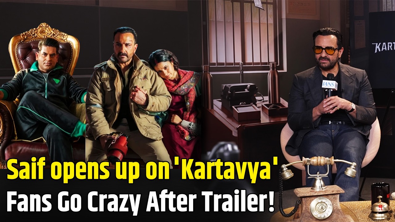 Saif Ali Khan Kartavya Trailer Out...Fans Go Crazy Over Dark Cop Role! Saurabh Dwivedi | Netflix