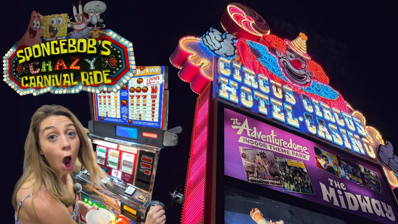 Circus Circus Las Vegas Shocked Me! Adventuredome, Spongebob Ride, Bazaar Meat & More