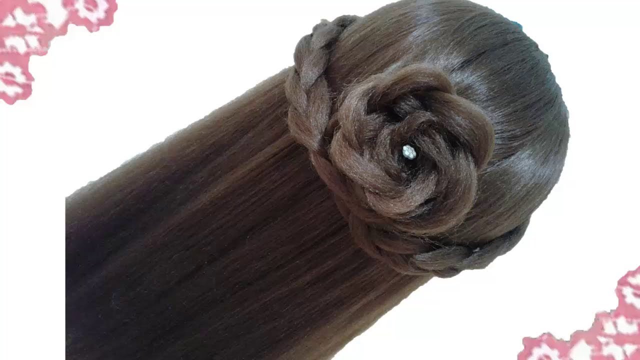 Como hacer peinado de flor con trenzas / Peinados faciles y rapidos para el verano