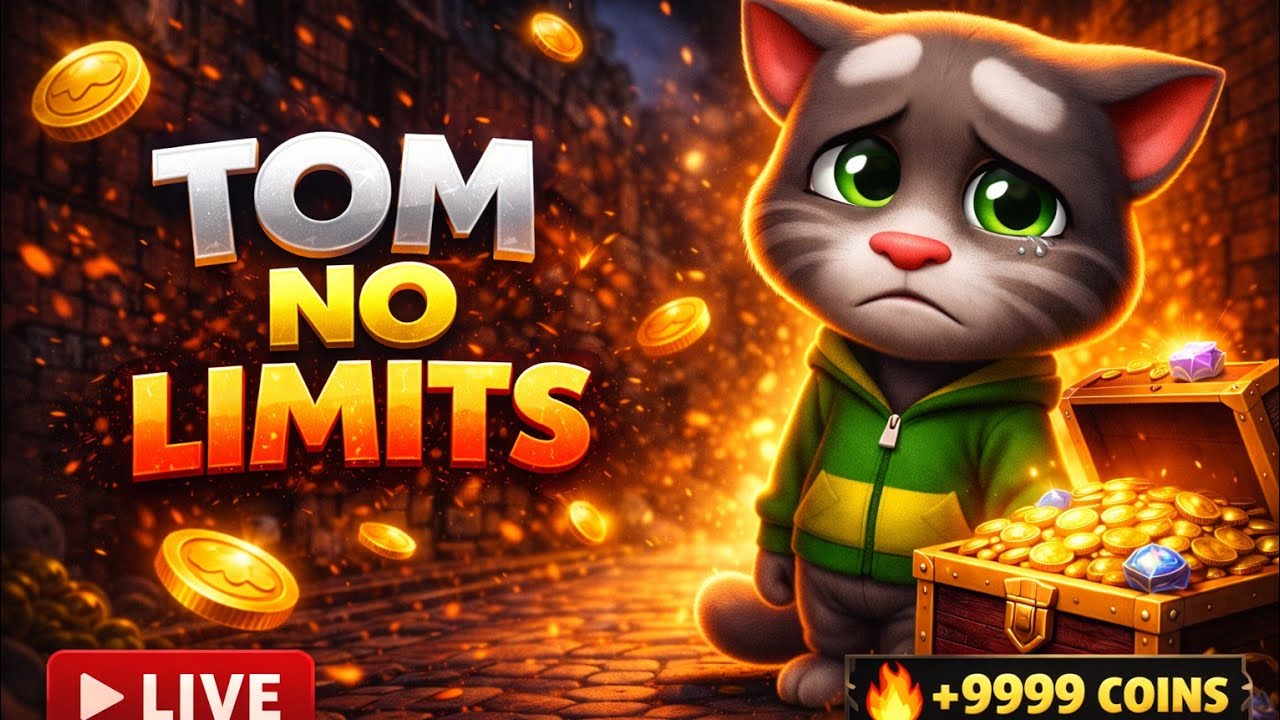TOM NO LIMITS 🔥| Talking Tom LIVE | Real Gameplay | Late Night Stream