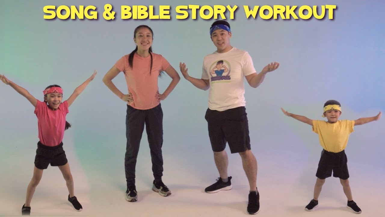 We Serve A Mighty God ⚡️ Song & Bible Story Workout for Kids | @CJandFriends and @BoboPE