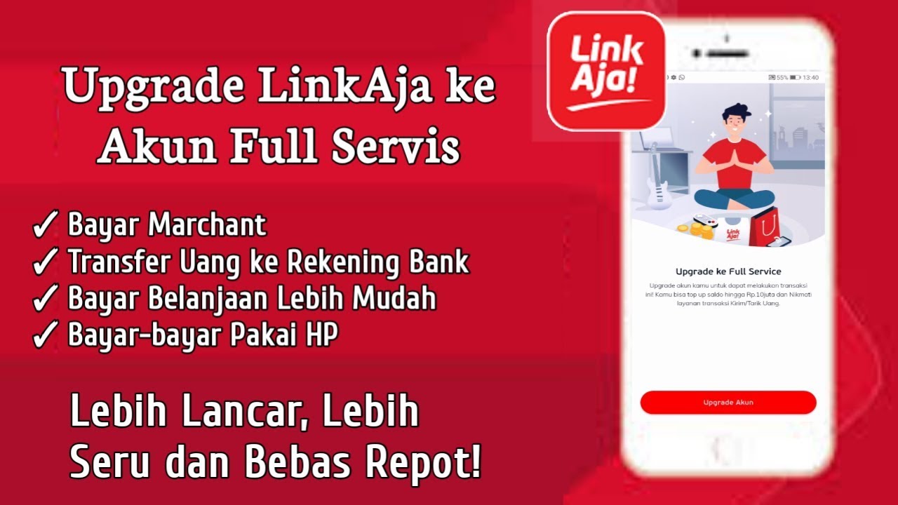 Cara Verifikasi KTP Link Aja | Upgrade LinkAja ke Full Servis