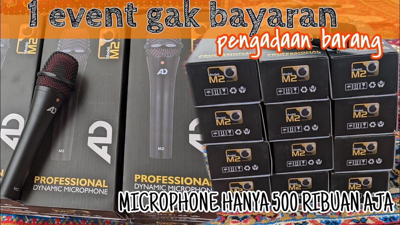 500 ribu SUDAH DAPAT MIC MEWAH//menunjang kebutuhan microphone ganti baru semua