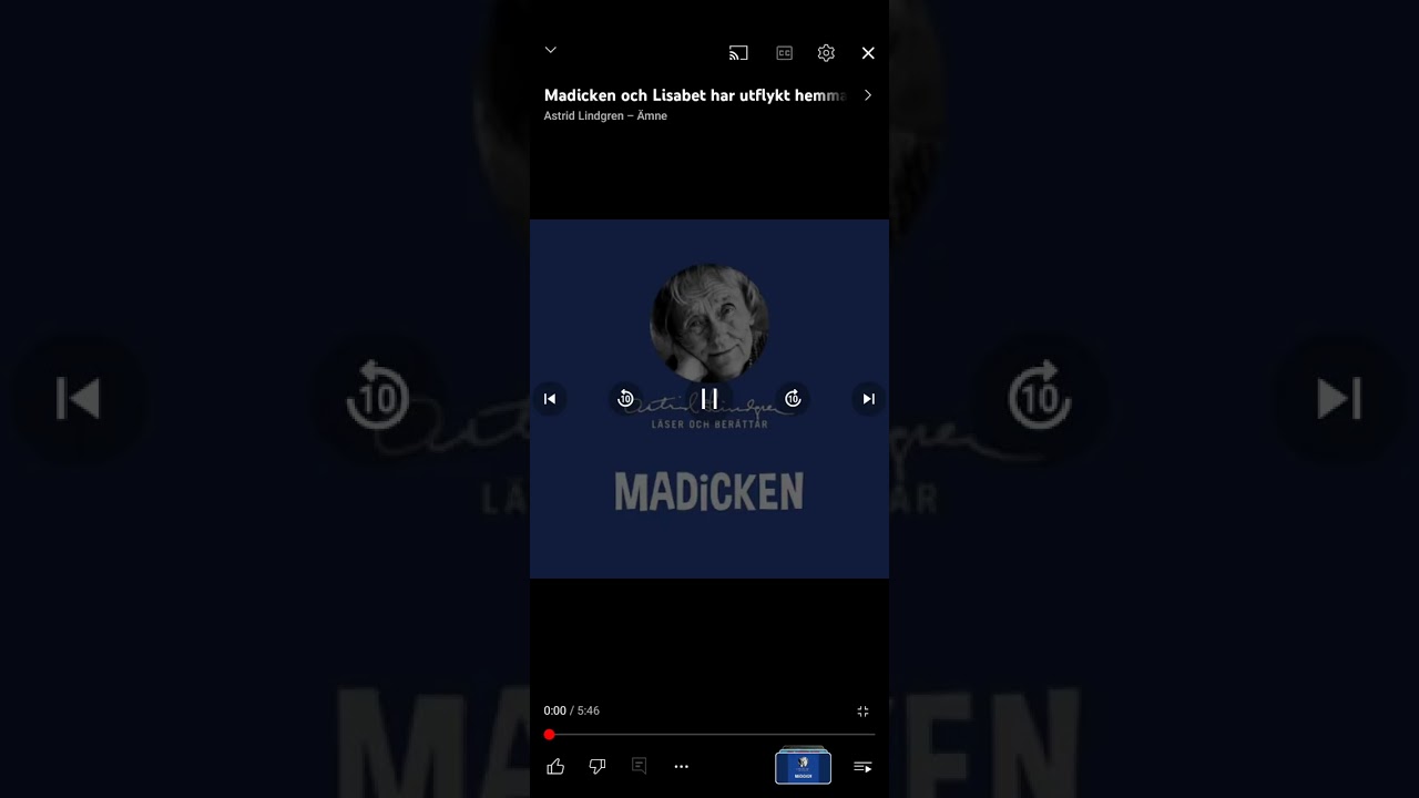 Astrid Lindgren läser Madicken Ljudbok Del 4