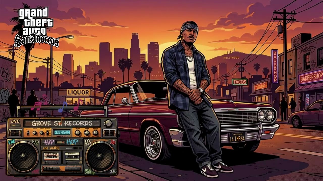 GTA SAN ANDREAS | West Coast G-Funk Instrumentals - Deep Focus for Night Driving