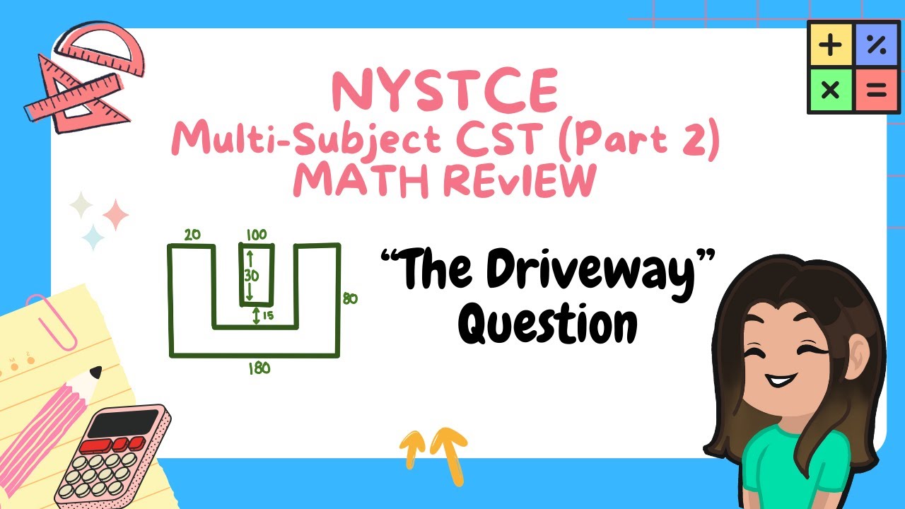 Finding the Area of a Composite Shape | NYSTCE Multi-Subject CST Part 2 (Math) B-2 and 1-6