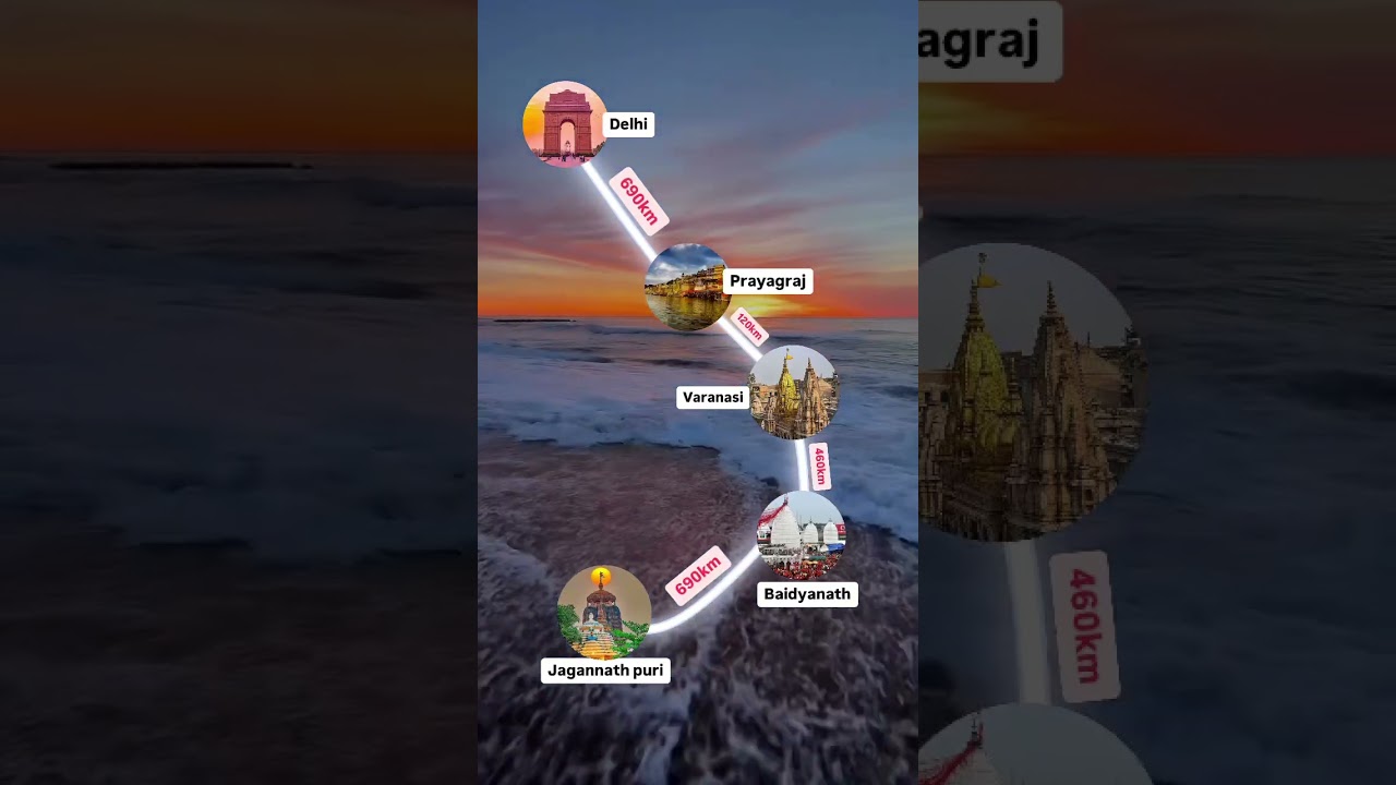 Delhi To Jagannath Puri Route Map #jagannathtemple #puri