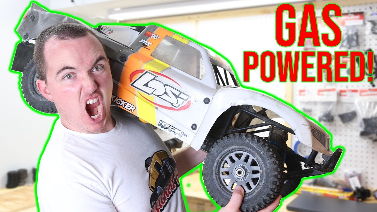 THIS RC TRUCK IS MASSIVE!!! Losi 5IVE-T Hits Massive Jump's!!!