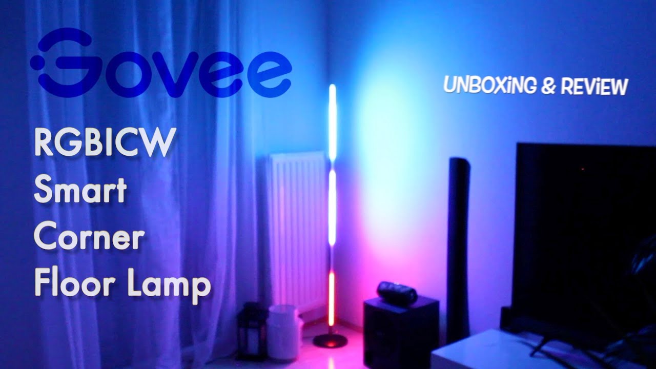 Govee RGBICW Smart Corner Floor Lamp - Unboxing & Review
