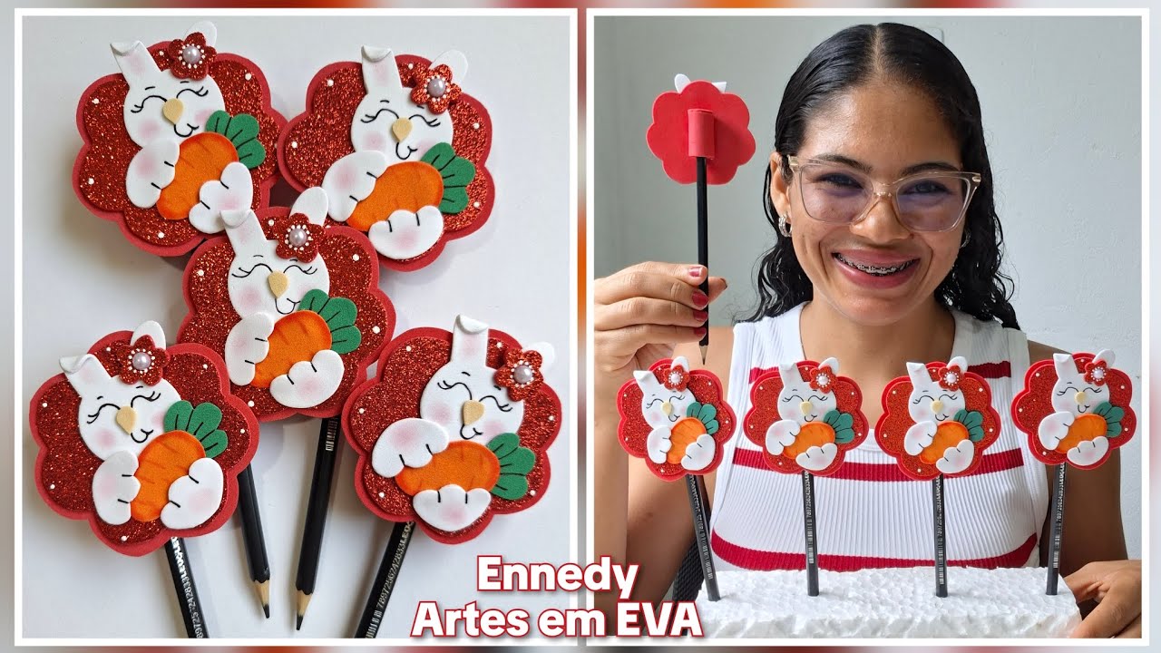 Fiz 5 vezes e vendi todos❤️🐰 Ideia Nova de lembrancinha para Páscoa 2026