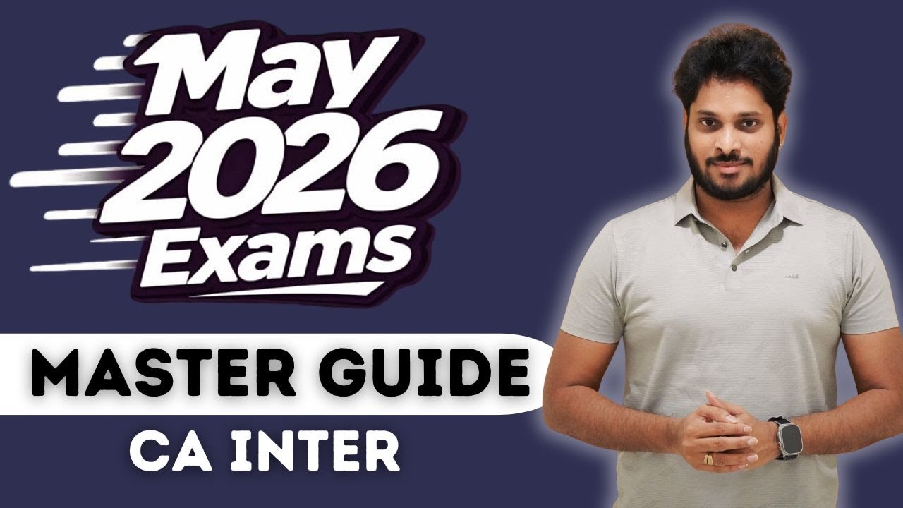 Стратегия подготовки к экзамену CA Inter Master в мае 2026 года | Доверьтесь мне | Поддайтесь этому