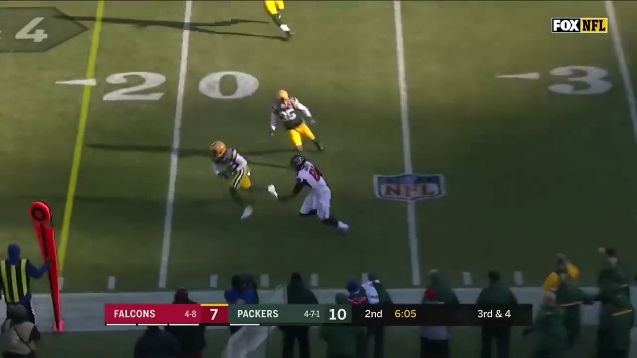 Bashaud Breeland Pick Six off Matt Ryan | Green Bay Packers vs Atlanta Falcons | NFL