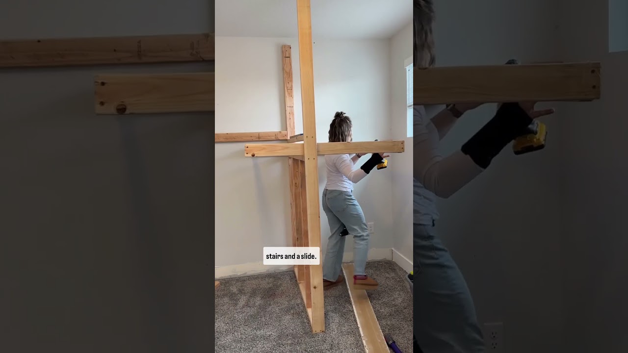 Кровать-чердак, часть 1 (и 2?). Кажется, это заняло так много времени 😂 #мебельсвоимируками #какс...