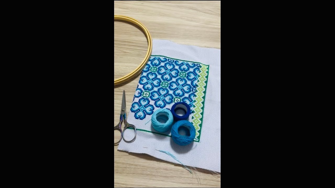 تطريز غلاف مصحف ✨cross stitch quran cover