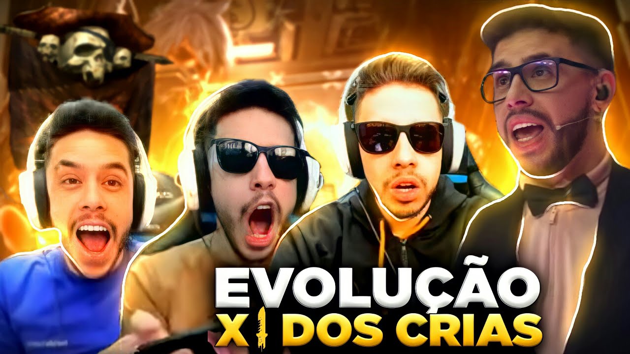 A EVOLUÇÃO DO CRIADOR DO X1 DOS CRIAS NO FREE FIRE 2018-2021