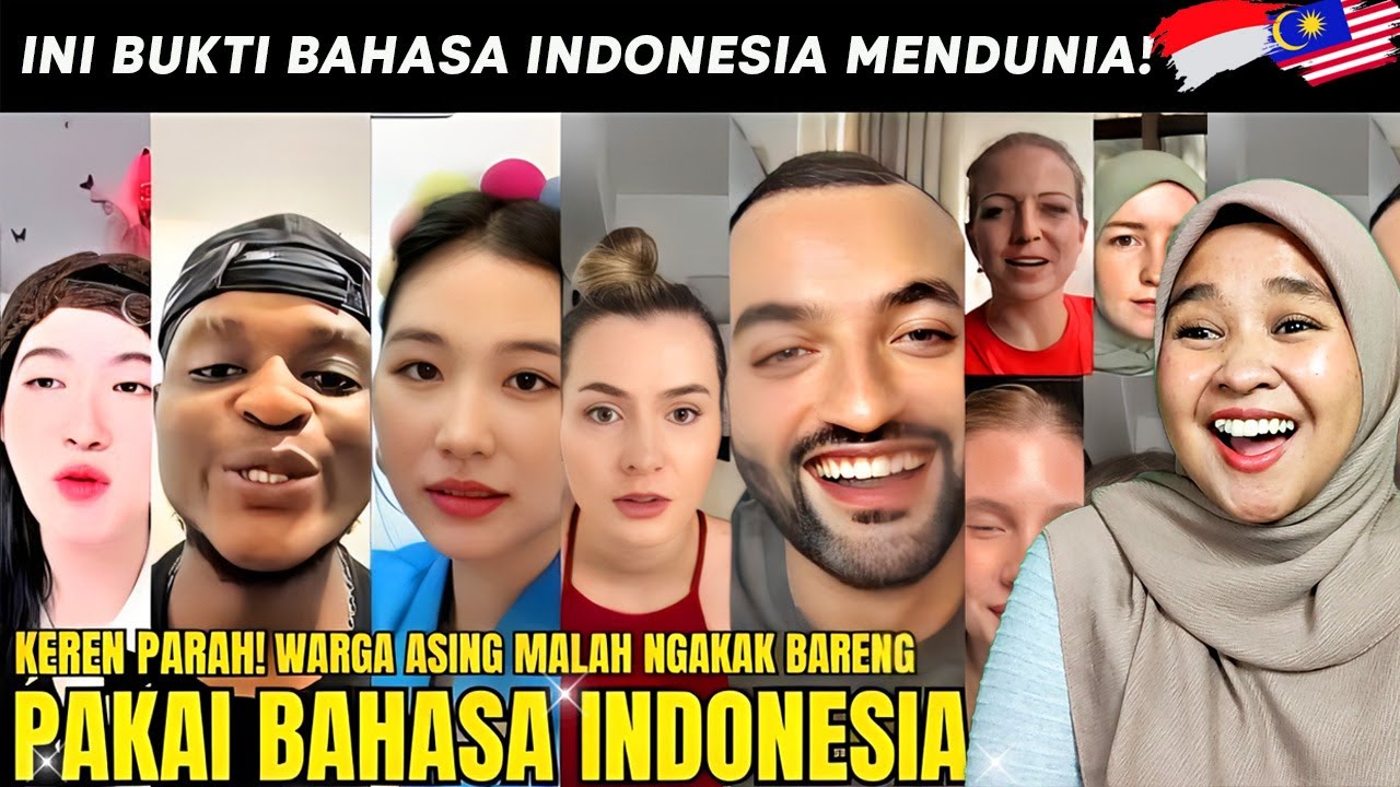 REAKSI 🇲🇾 : BIKIN BANGGA! Warga Asing Ini Malah Ngakak Bareng Pakai Bahasa Indonesia!