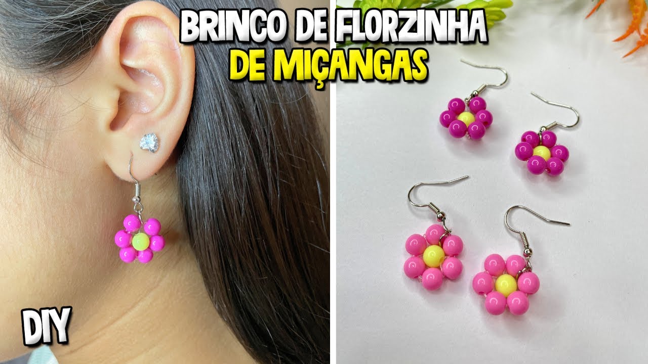 COMO FAZER BRINCO DE FLORZINHA DE MIÇANGAS | O MUNDO DE LARISSA
