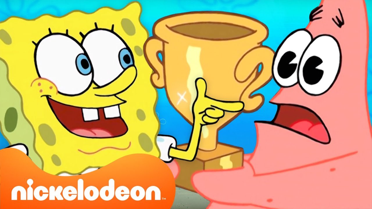 SpongeBob | 45 minuten vol SpongeBob-momenten waarin prijzen worden gewonnen 🏆 | Nickelodeon