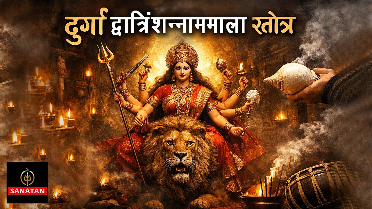 दुर्गा द्वात्रिंशन्नाममाला स्तोत्र | Durga Stotra | दुर्गा दुर्गार्तिशमनी दुर्गापद्विनिवारिणी