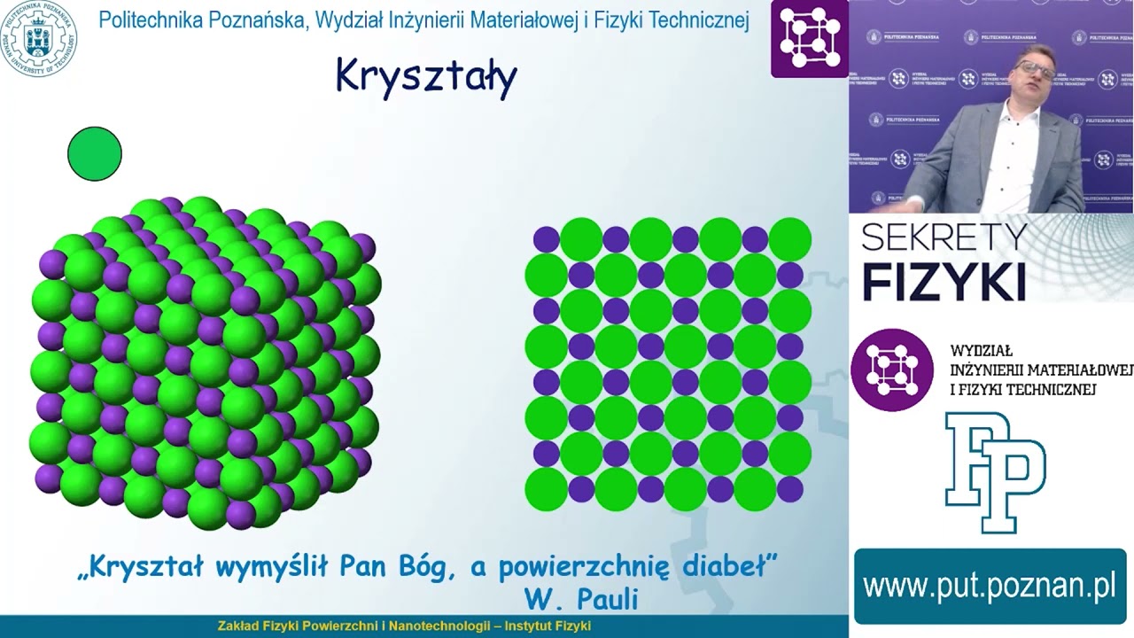 Sekrety Fizyki "Rysowanie na krysztale" dr hab. inż. Wojciech Koczorowski