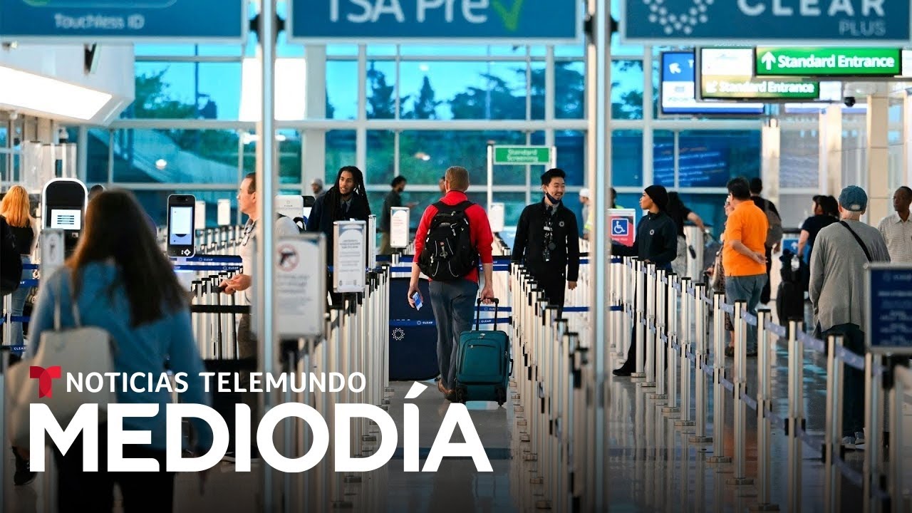 Van ocho días de cierre del Gobierno y los aeropuertos sienten el impacto | Noticias Telemundo