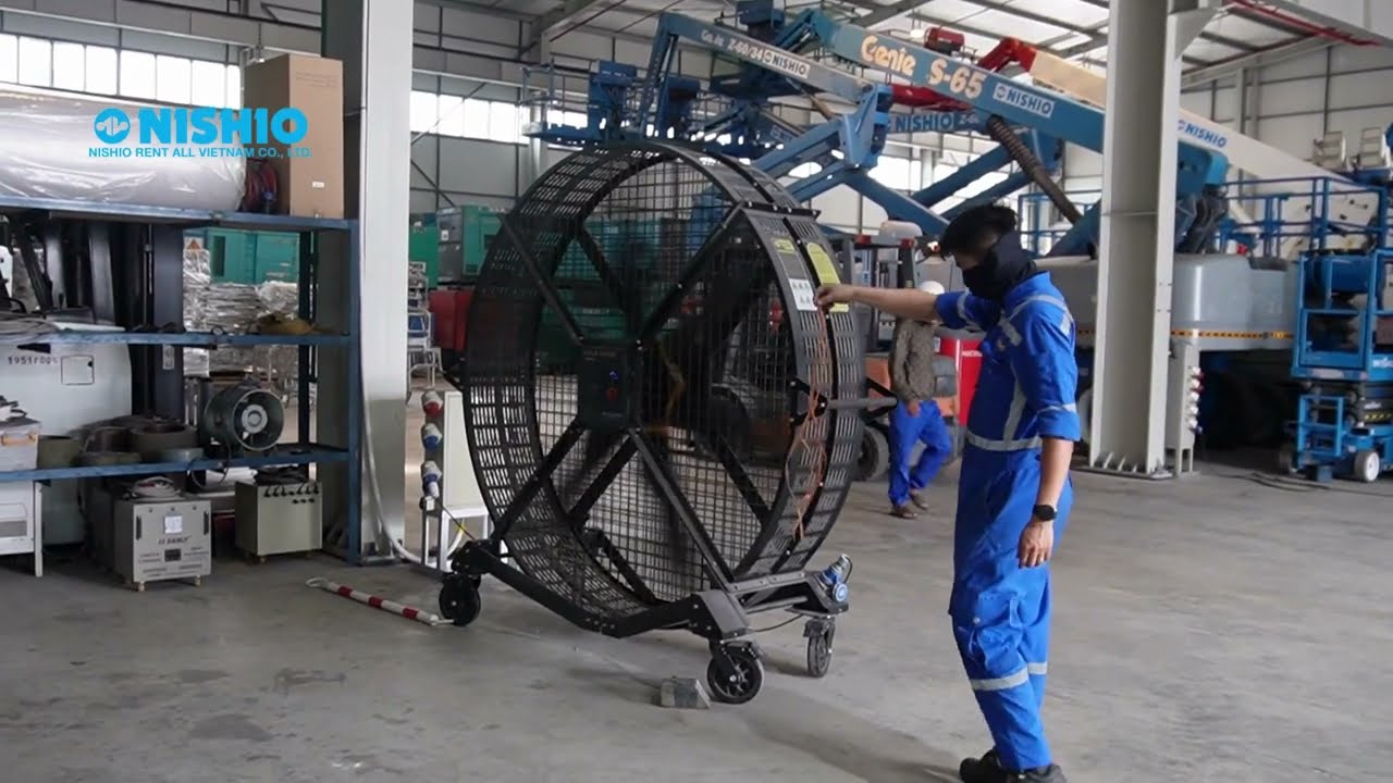Quạt công nghiệp chống ồn cỡ lớn siêu mát cho nhà xưởng | Industrial fan - Tested by NISHIO