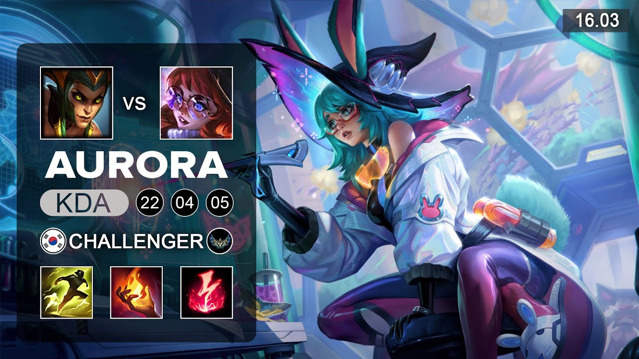Aurora vs Cassiopeia Mid - KR Challenger - Patch 16.03 Season 16