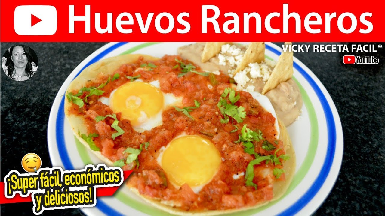 HUEVOS RANCHEROS | #VickyRecetaFacil