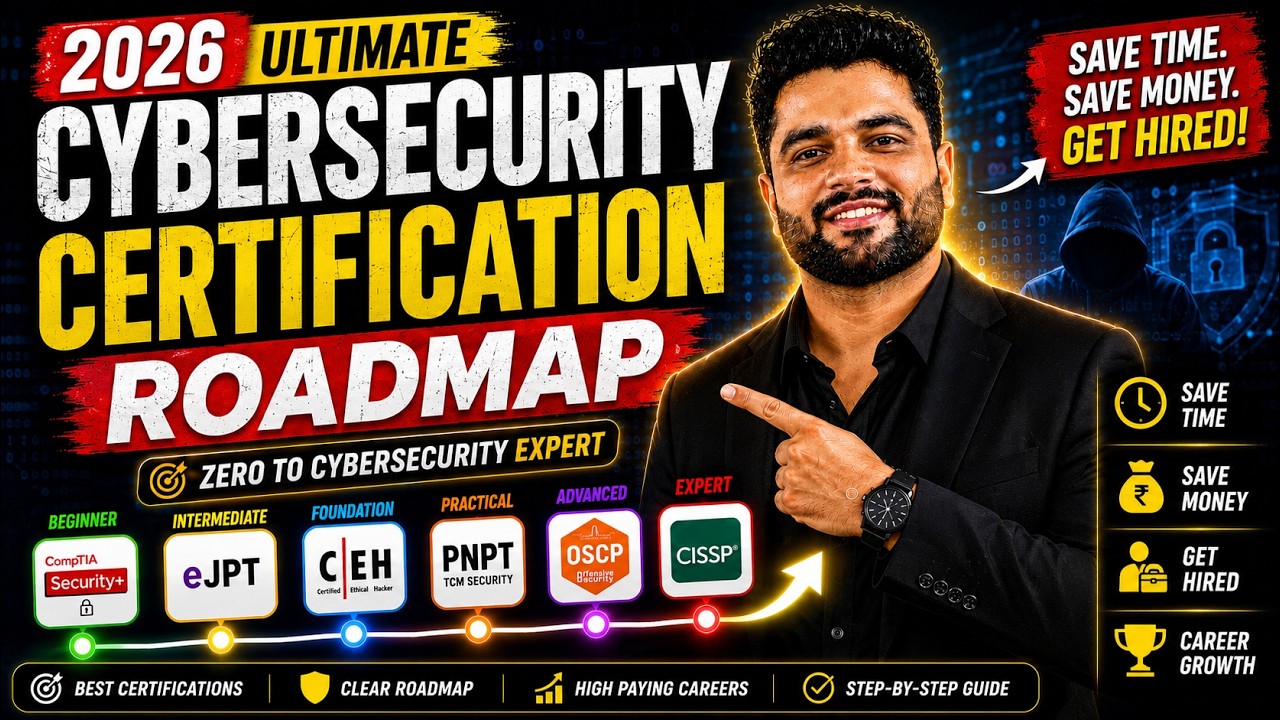 Complete Cybersecurity Certification Roadmap (Beginner to Expert)