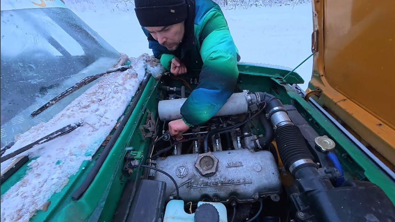 Москвич хотел умереть - 12 часов ледяной гонки в мороз -25