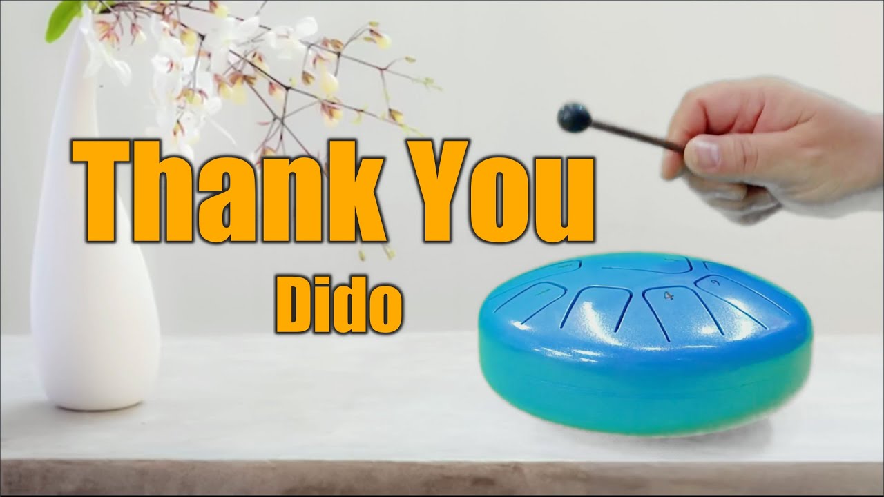 Thank You (DIDO) - 11 Tone Steel Tongue Drum with Tabs