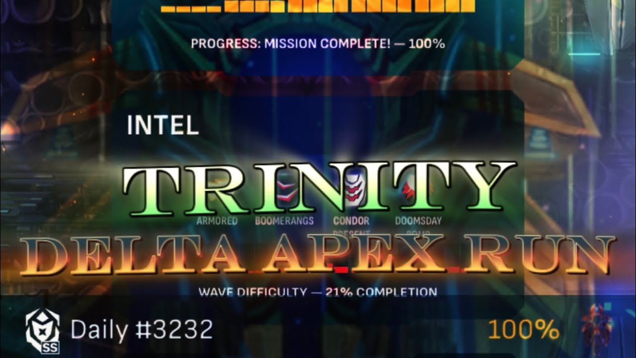 Trinity, Delta apex run (darkfire blast)