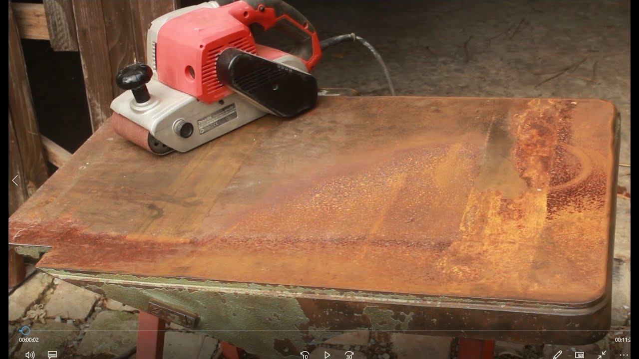 Comment dérouiller des tables de machines en fonte