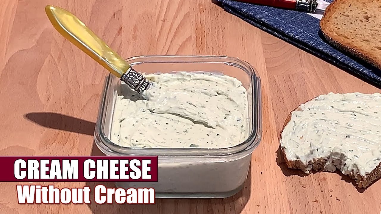 How to Make Homemade Cream Cheese WITHOUT Cream - Easy & Quick Cheese Recipe