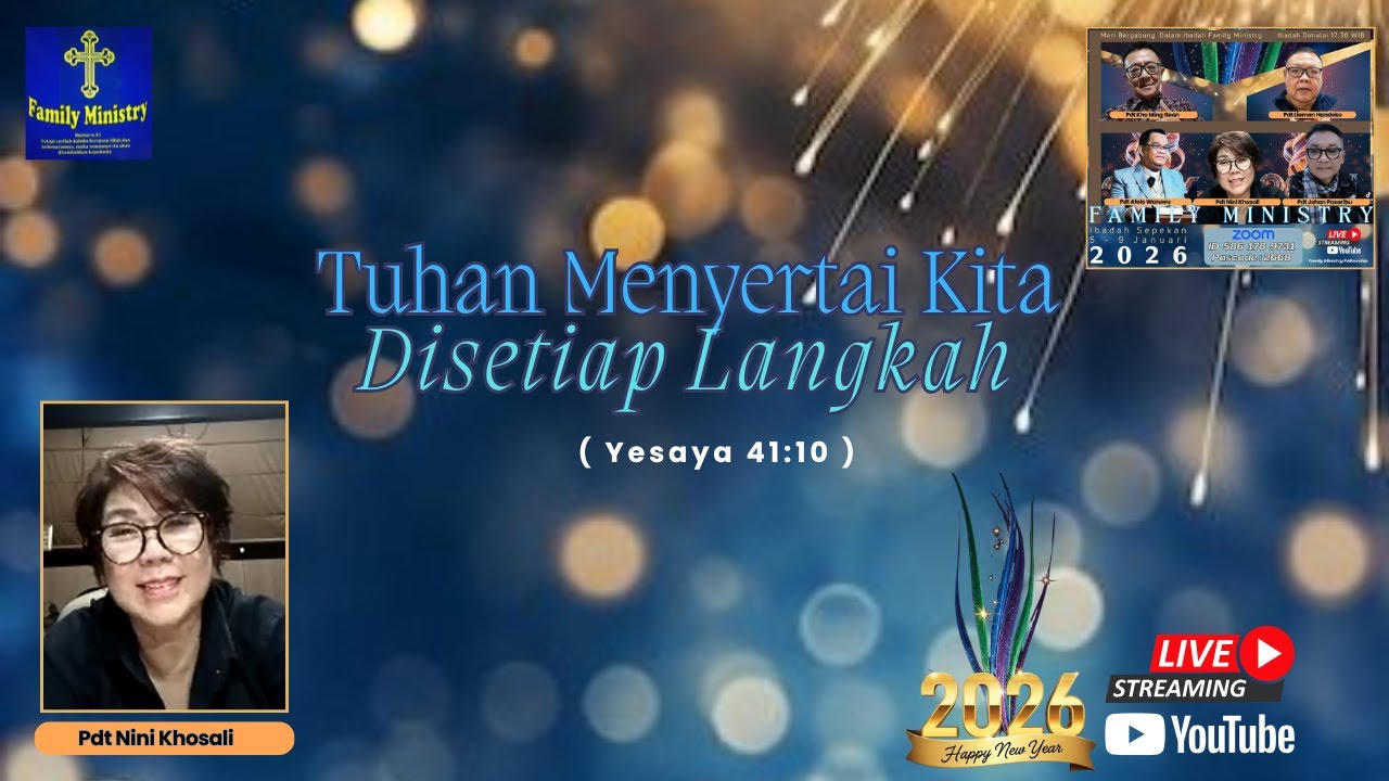 Tuhan Menyertai Kita Disetiap Langkah | Pdt Nini Khosali (Tangerang)