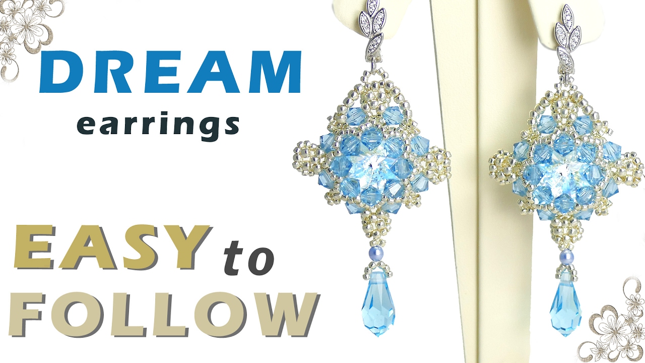 How to make earrings Beading tutorial