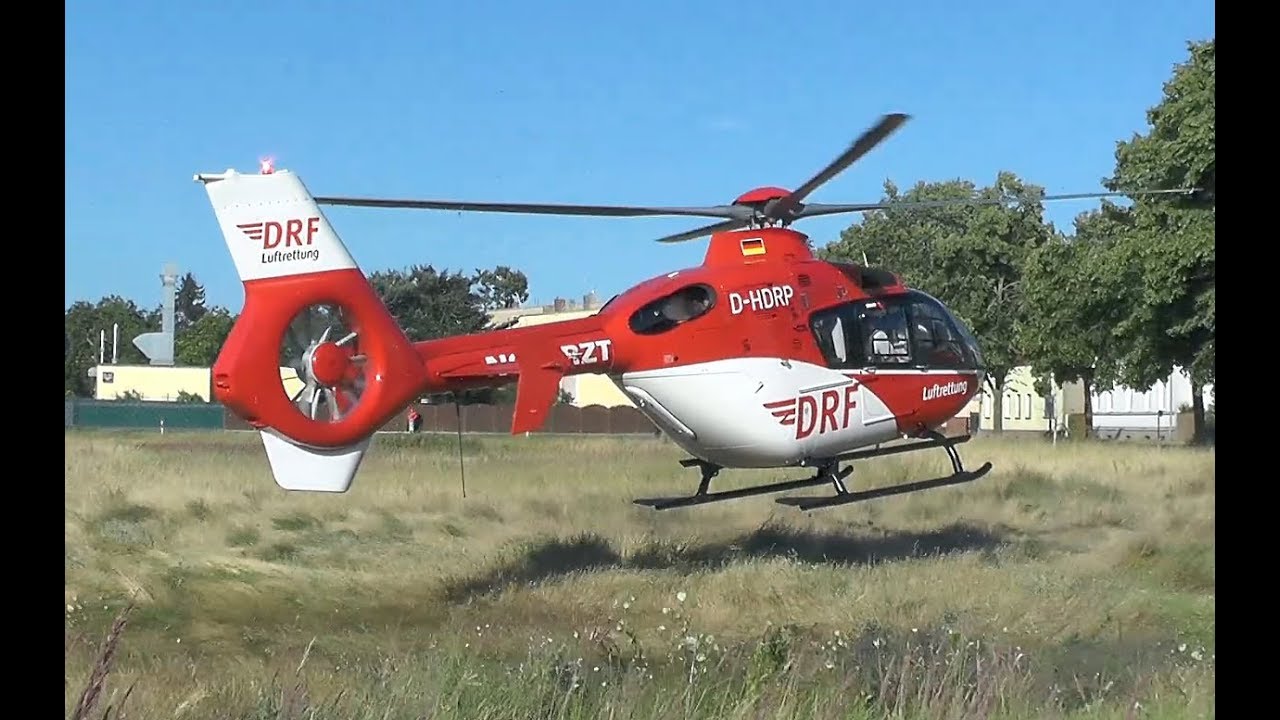 DRF Rettungshubschrauber Christoph 64 (D-HDRP) | Landung + Start in Velten-Süd