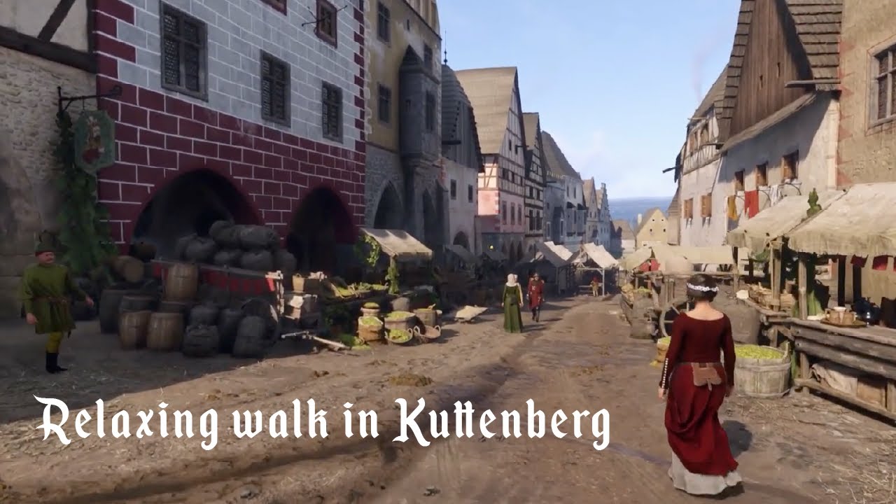 Kingdom Come Deliverance 2 | Relaxing Walk Around the City of Kuttenberg
