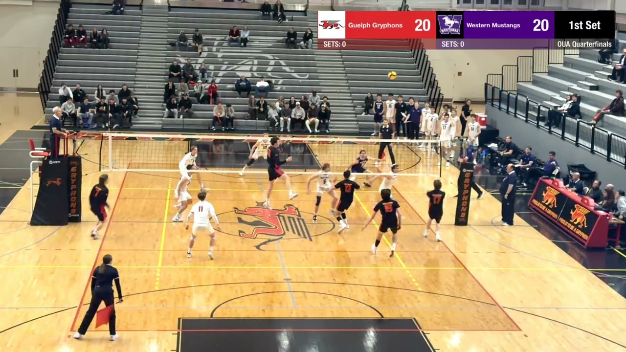 Guelph Gryphons vs Western Mustangs, Feb 20, 26; Quarterfinal OUA Playoffs