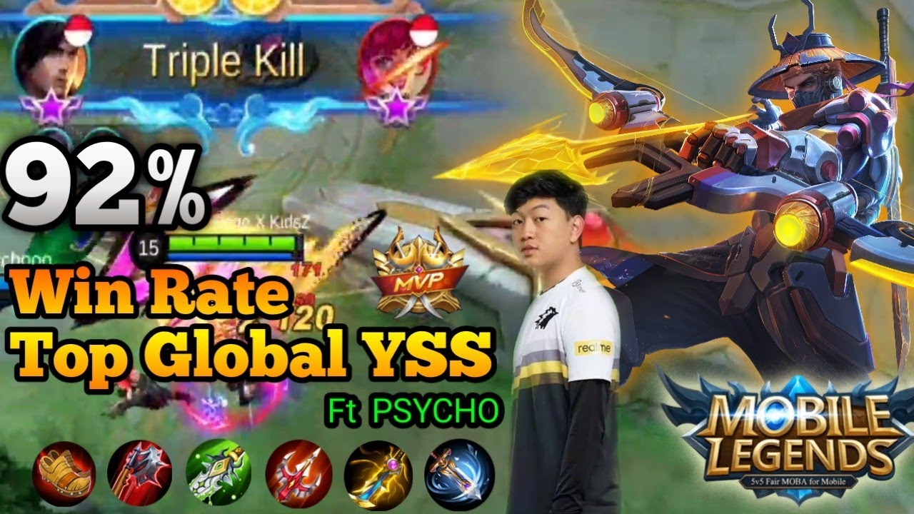 RRQ Psycho Ft Top Global YSS Win Rate 92% By Rage X KidsZ - MLBB