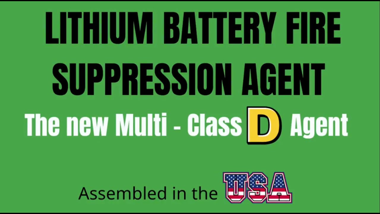 Lithium Battery Fire &ndash; Watch Class D Agent in Action! 🔥🚫