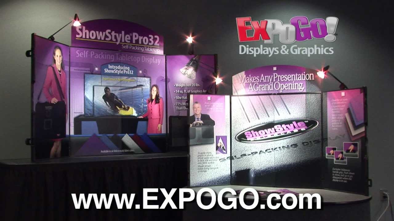 ShowStyle&reg; Self-Packing Tabletop Displays by EXPOGO