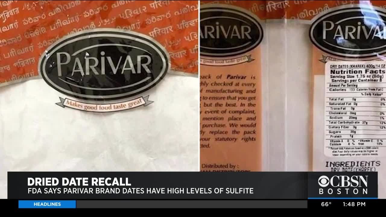Consumer Alert: Dried Dates Recall