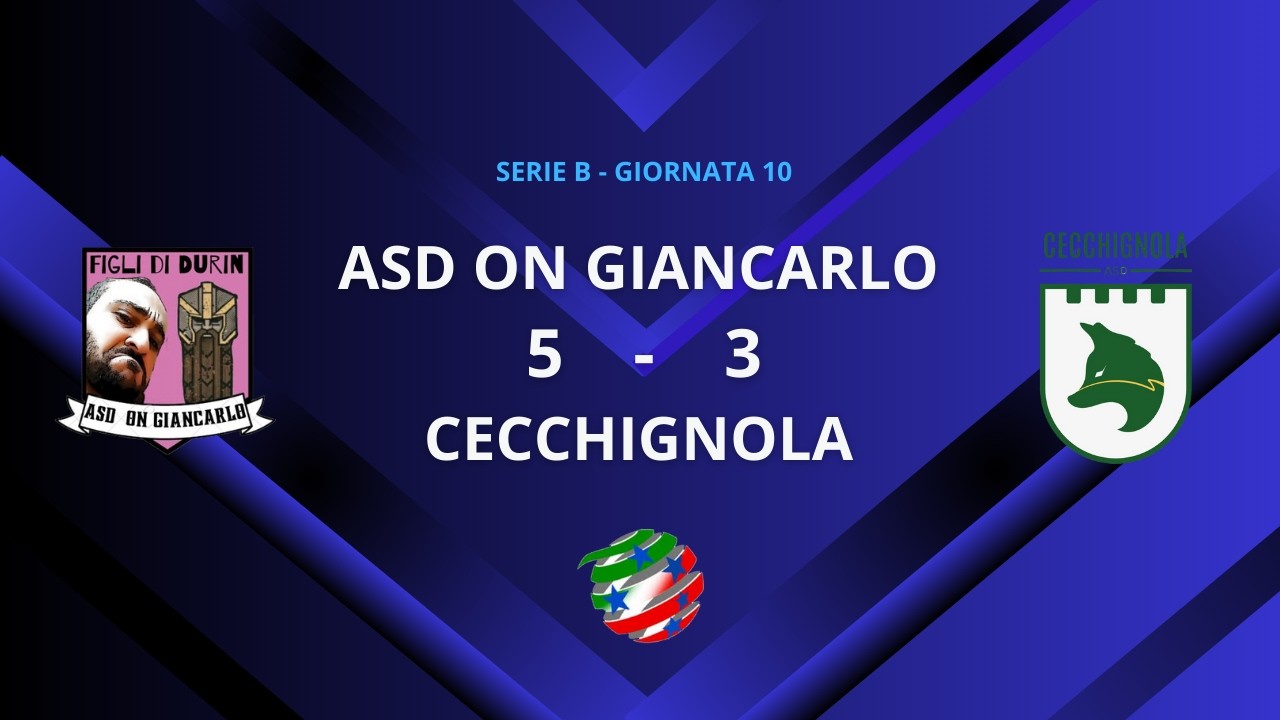 Asd On Giancarlo vs Cecchignola | Serie B Lega Calcio a 5
