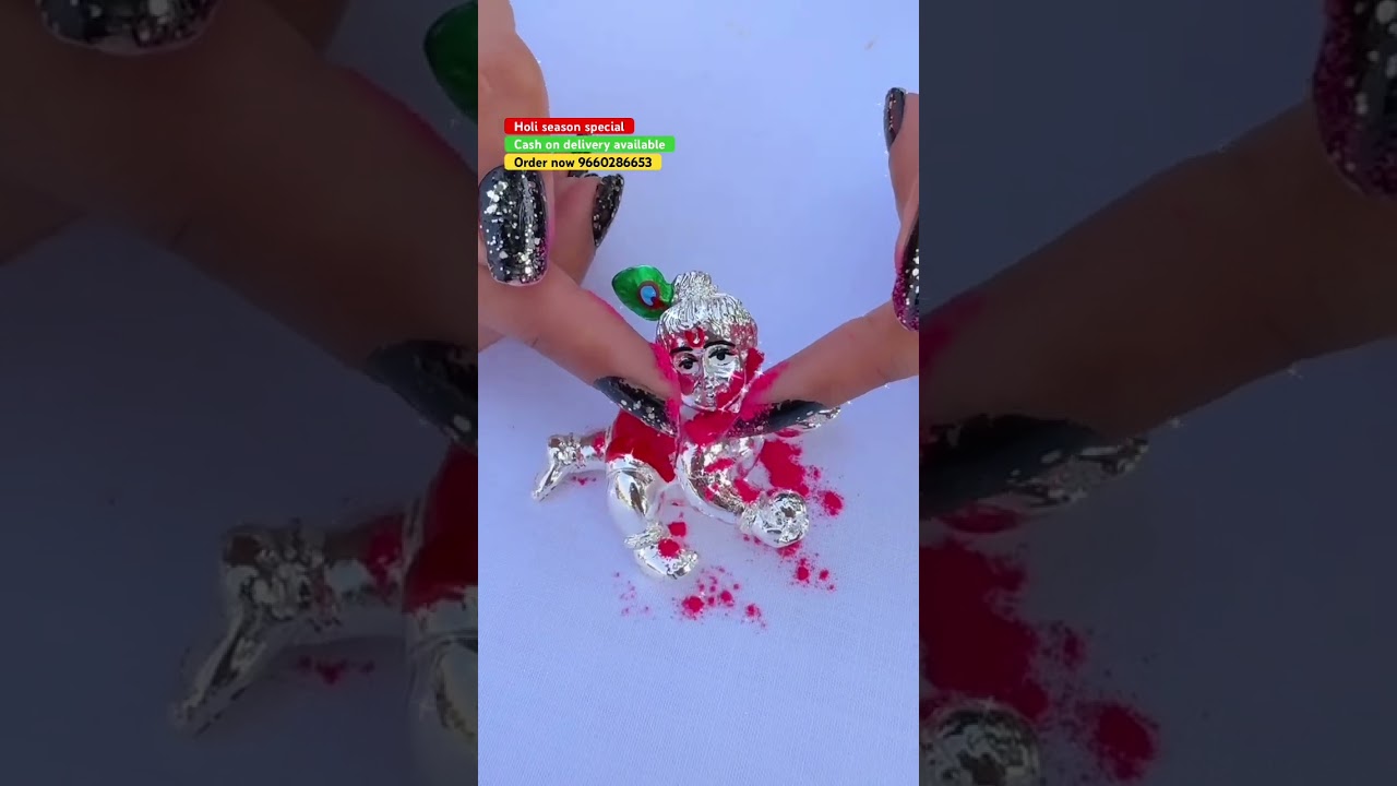 New designer beautiful silver kanha ji with 67% discount on instant order #shortsfeed #ytshorts