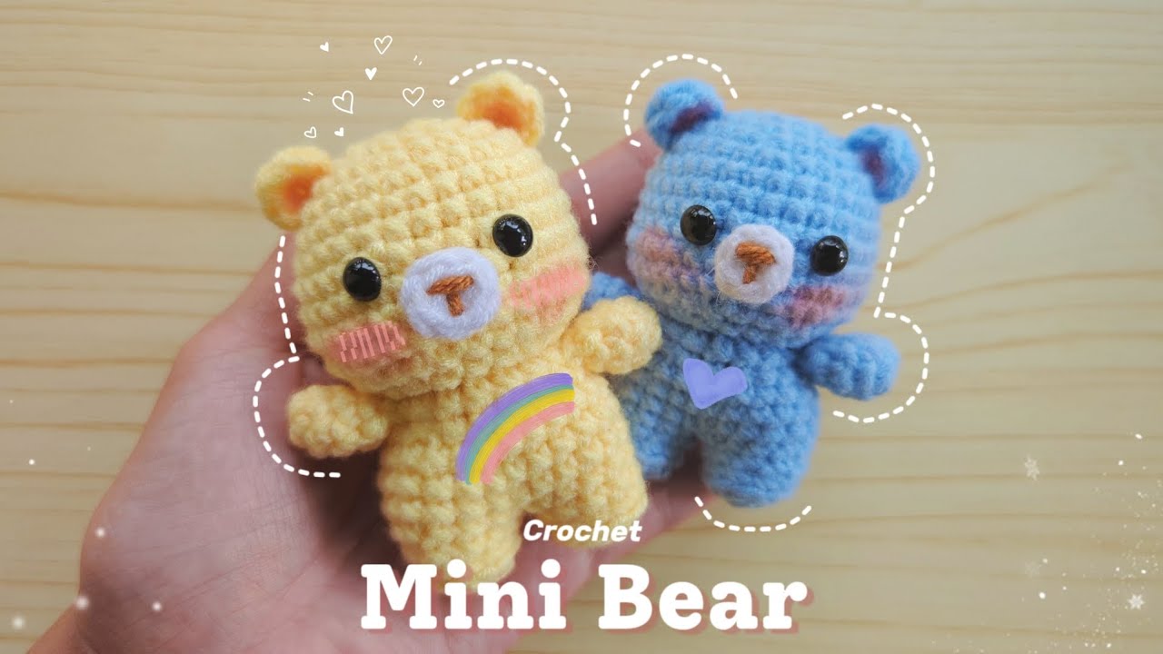 Crochet Mini Bear | Valentines gift ideas | Amigurumi| Easy Pattern Bear