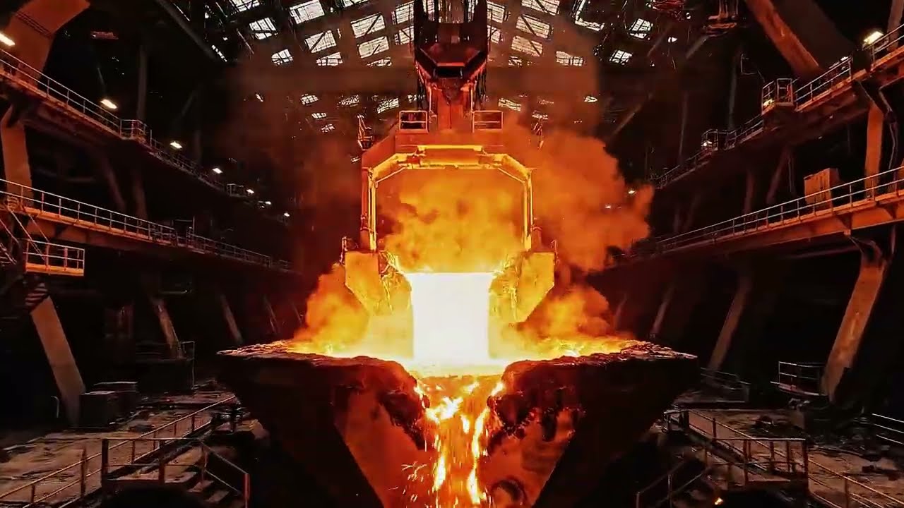 Satisfying 1500°C Molten Iron | Blast Furnace Factory Process 🏭🔥 (3D Animation)